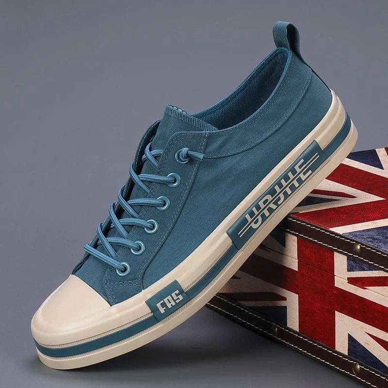 Blue Canvas Sneakers