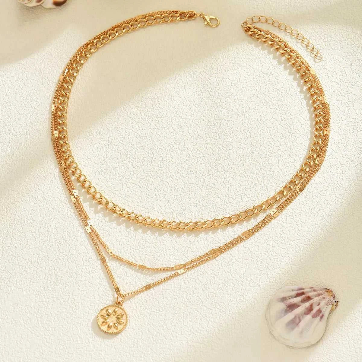 Trendsi Layered pendant necklace