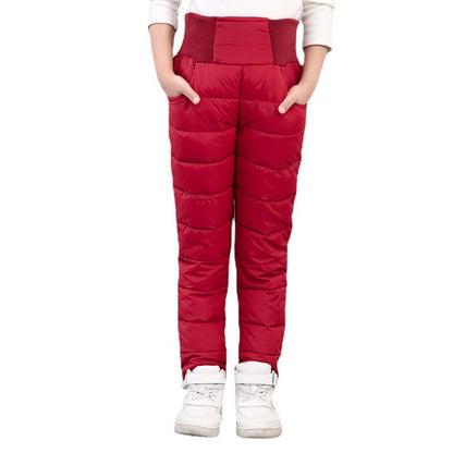 High-Waisted Warm Corduroy Trousers for girls - Daily Goods