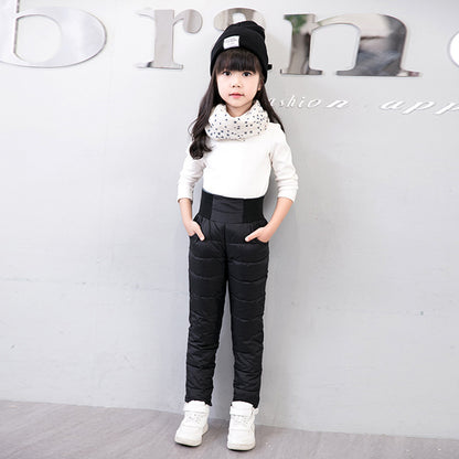 High-Waisted Warm Corduroy Trousers for girls - Daily Goods