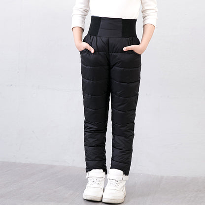High-Waisted Warm Corduroy Trousers for girls - Daily Goods