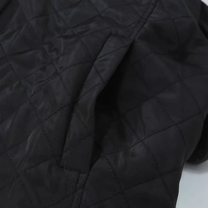 Mid-length Plaid Hooded Jacket – Warm Long Sleeve Street Fashion Coat for Women - Daily Goods