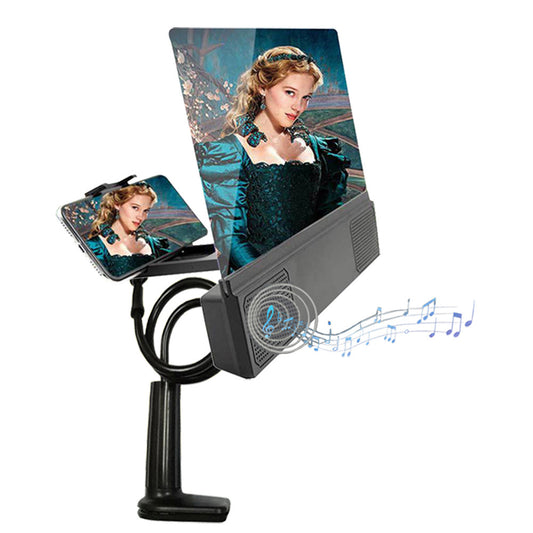 12-Inch Mobile Phone Screen Amplifier with Speakers – HD Zoom & Portable Home Theater - Daily Goods