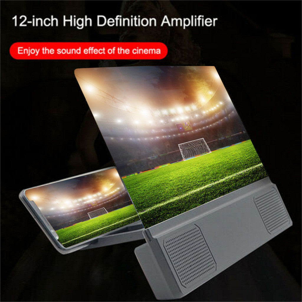 12-Inch Mobile Phone Screen Amplifier with Speakers – HD Zoom & Portable Home Theater - Daily Goods