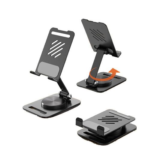 Desktop Phone & Tablet Stand – Foldable Aluminum Alloy Holder with 360° Rotation - Daily Goods