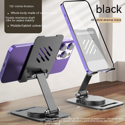 Desktop Phone & Tablet Stand – Foldable Aluminum Alloy Holder with 360° Rotation - Daily Goods