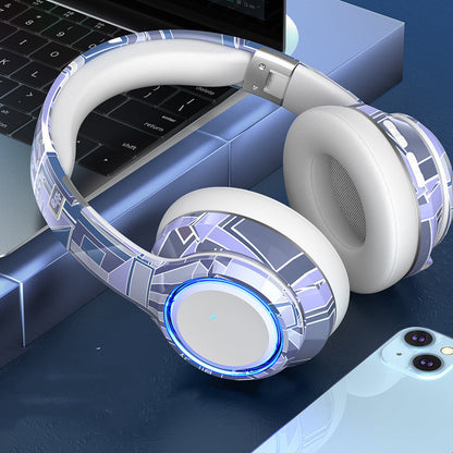 Wireless Bluetooth Headphones with Mic, 1800mAh Battery, 15m Range & Card Playback – Stereo Headset - Daily Goods