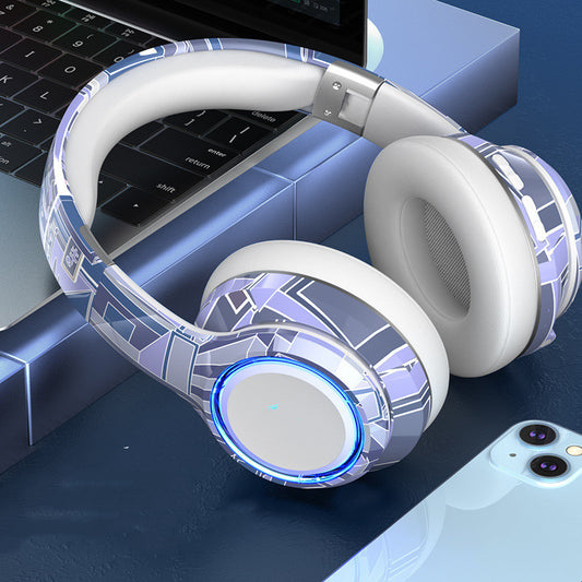 Wireless Bluetooth Headphones with Mic, 1800mAh Battery, 15m Range & Card Playback – Stereo Headset - Daily Goods