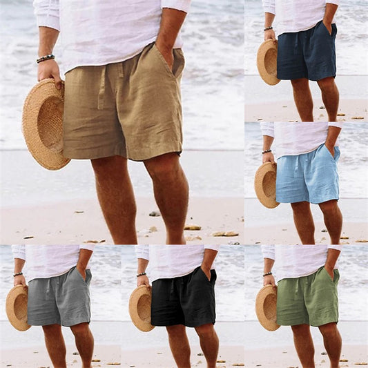 Men’s Loose-Fit Cotton Summer Shorts – Casual Lightweight Shorts, Multiple Colors - Daily Goods
