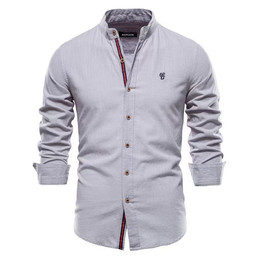Men’s Solid Color Cotton Blend T-Shirt – Casual Non-Iron Leisure - Daily Goods