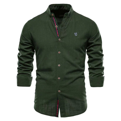 Men’s Solid Color Cotton Blend T-Shirt – Casual Non-Iron Leisure - Daily Goods