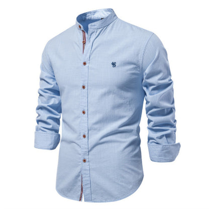 Men’s Solid Color Cotton Blend T-Shirt – Casual Non-Iron Leisure - Daily Goods