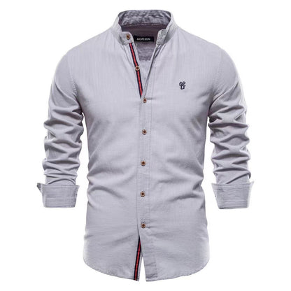 Men’s Solid Color Cotton Blend T-Shirt – Casual Non-Iron Leisure - Daily Goods