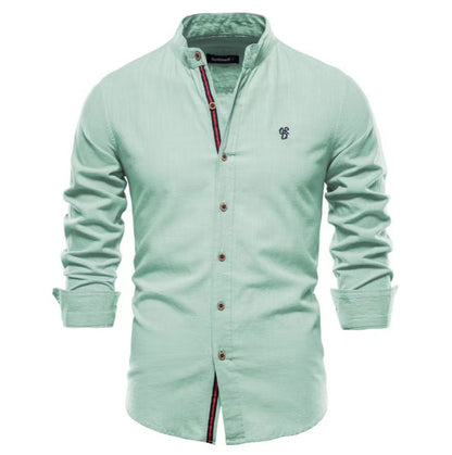 Men’s Solid Color Cotton Blend T-Shirt – Casual Non-Iron Leisure - Daily Goods
