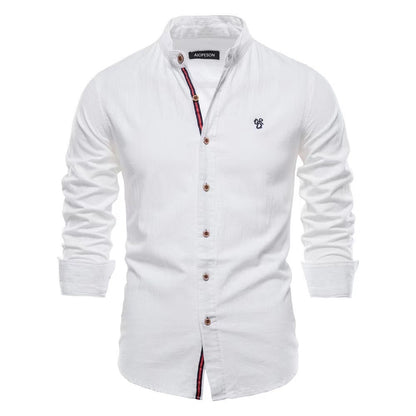 Men’s Solid Color Cotton Blend T-Shirt – Casual Non-Iron Leisure - Daily Goods