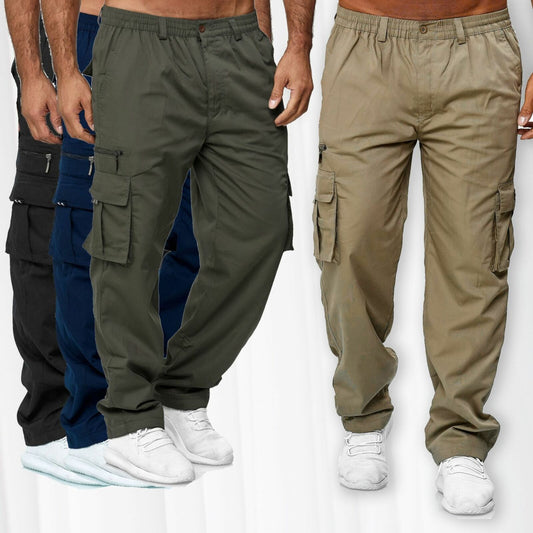 Pop Overalls – Loose-Fit Mid-Waist Trousers with Belt, Casual Button-Front Pants - Daily Goods