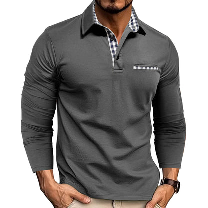 Men’s Casual Long-Sleeve Polyester Top – Lightweight Pullover, Multiple Colors, Youth & Adult - Daily Goods