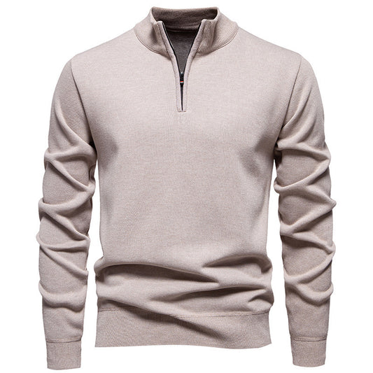 Men’s Slim-Fit Polyester Cardigan – Long Sleeve Casual Top, Multiple Colors, Lightweight - Daily Goods