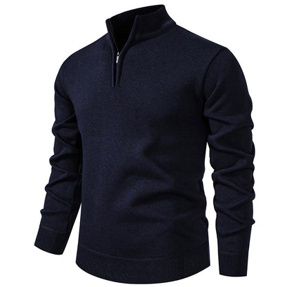 Men’s Slim-Fit Polyester Cardigan – Long Sleeve Casual Top, Multiple Colors, Lightweight - Daily Goods
