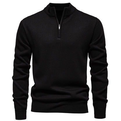 Men’s Slim-Fit Polyester Cardigan – Long Sleeve Casual Top, Multiple Colors, Lightweight - Daily Goods