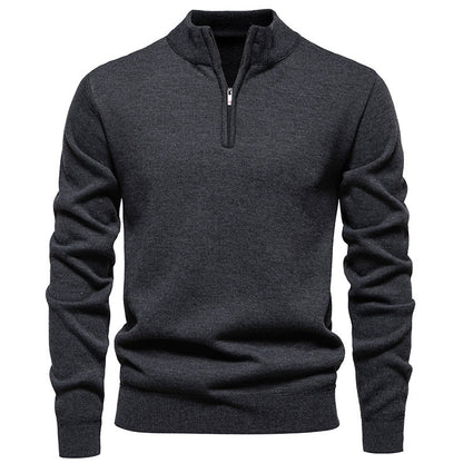 Men’s Slim-Fit Polyester Cardigan – Long Sleeve Casual Top, Multiple Colors, Lightweight - Daily Goods