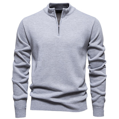 Men’s Slim-Fit Polyester Cardigan – Long Sleeve Casual Top, Multiple Colors, Lightweight - Daily Goods