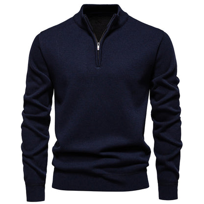 Men’s Slim-Fit Polyester Cardigan – Long Sleeve Casual Top, Multiple Colors, Lightweight - Daily Goods