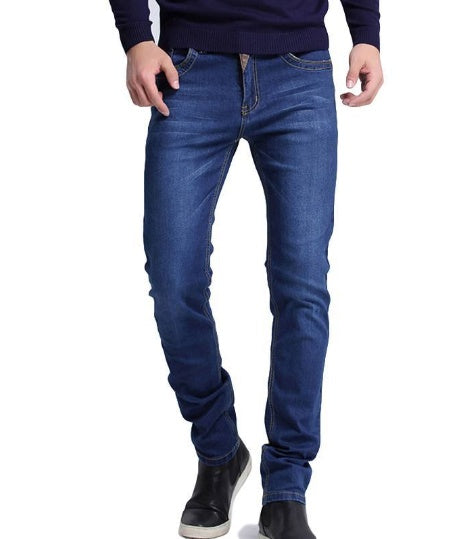 Men’s Slim Fit Denim Pants – Fashion City Casual Jeans, Regular Thickness - Daily Goods