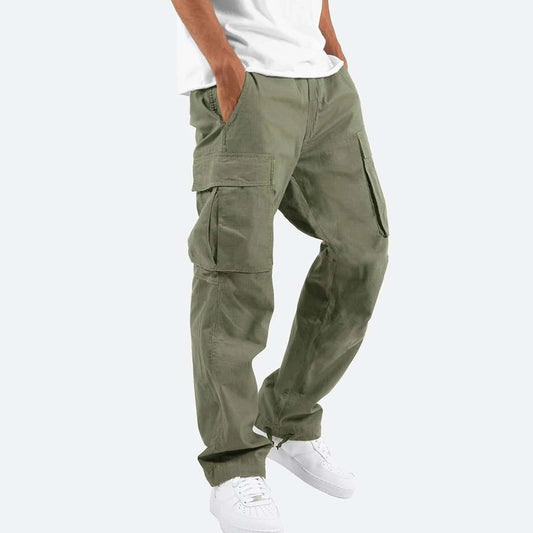 Men’s Straight-Leg Pants – Commuter Style, Polyester Fabric, Multiple Colors & Sizes - Daily Goods
