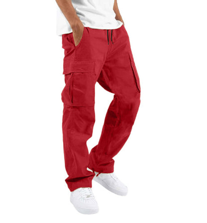Men’s Straight-Leg Pants – Commuter Style, Polyester Fabric, Multiple Colors & Sizes - Daily Goods
