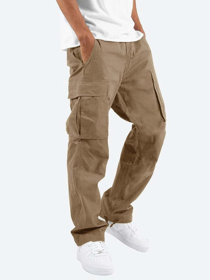 Men’s Straight-Leg Pants – Commuter Style, Polyester Fabric, Multiple Colors & Sizes - Daily Goods
