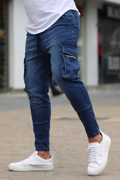 Teen Men’s Pencil Pants – European & American Style Straight Cotton Trousers with High Elasticity - Daily Goods