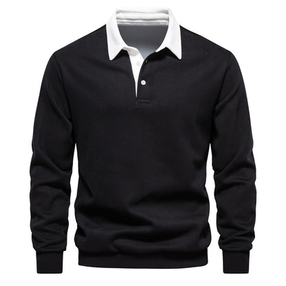 Men’s Cotton-Blend Thread Belt Sweater – Youth Casual Pullover, Multiple Colors - Daily Goods