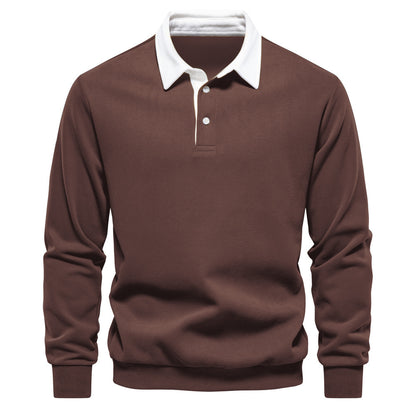Men’s Cotton-Blend Thread Belt Sweater – Youth Casual Pullover, Multiple Colors - Daily Goods