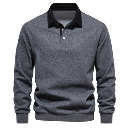 Men’s Cotton-Blend Thread Belt Sweater – Youth Casual Pullover, Multiple Colors - Daily Goods
