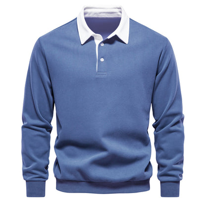Men’s Cotton-Blend Thread Belt Sweater – Youth Casual Pullover, Multiple Colors - Daily Goods