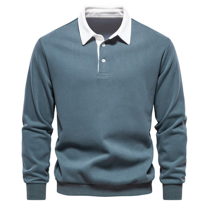 Men’s Cotton-Blend Thread Belt Sweater – Youth Casual Pullover, Multiple Colors - Daily Goods