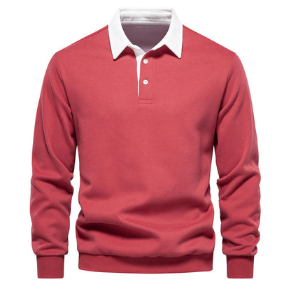 Men’s Cotton-Blend Thread Belt Sweater – Youth Casual Pullover, Multiple Colors - Daily Goods