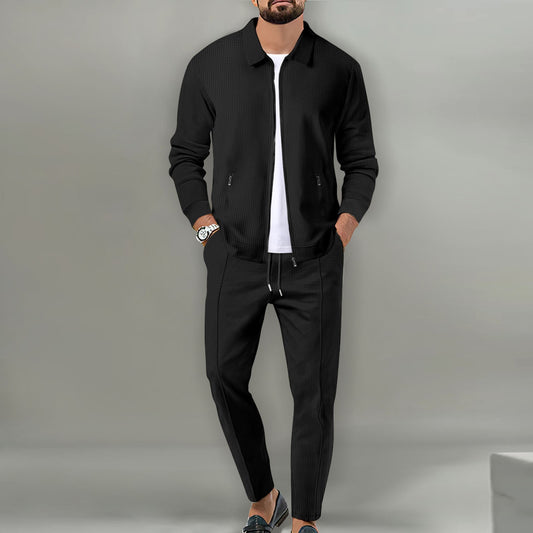 Men’s Slim Fit Cotton Blend T-Shirt – Solid Color Casual Top - Daily Goods
