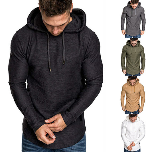Plus Size Cotton Blend Hoodie – Casual Slim Fit Pullover Sweatshirt for Men - Daily Goods