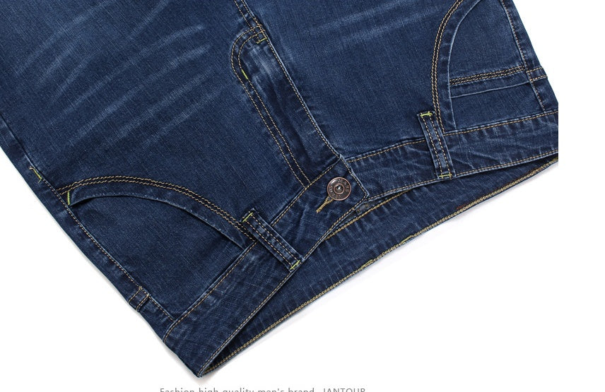 Men’s High Waist Straight Pants – Loose Fit Light Business Trousers, Thin - Daily Goods