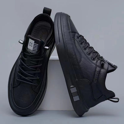 Men’s High-Top Microfiber Sneakers – Breathable Casual Shoes with Rubber Sole - Daily Goods