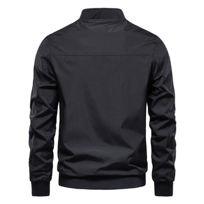 Men’s Leisure Polyester Top Coat – Casual Lightweight Outerwear, Multiple Colors - Daily Goods