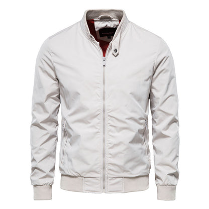 Men’s Leisure Polyester Top Coat – Casual Lightweight Outerwear, Multiple Colors - Daily Goods