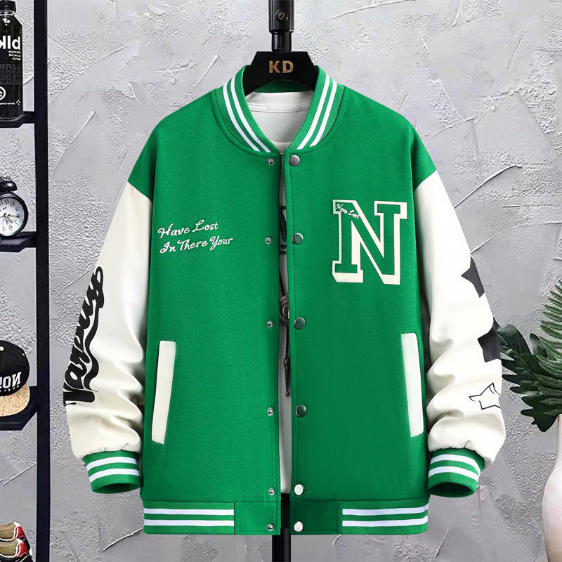 Men’s Printed Casual Top – Loose Fit Jacket for Winter - Daily Goods