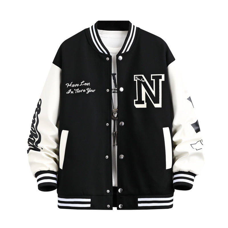 Men’s Printed Casual Top – Loose Fit Jacket for Winter - Daily Goods