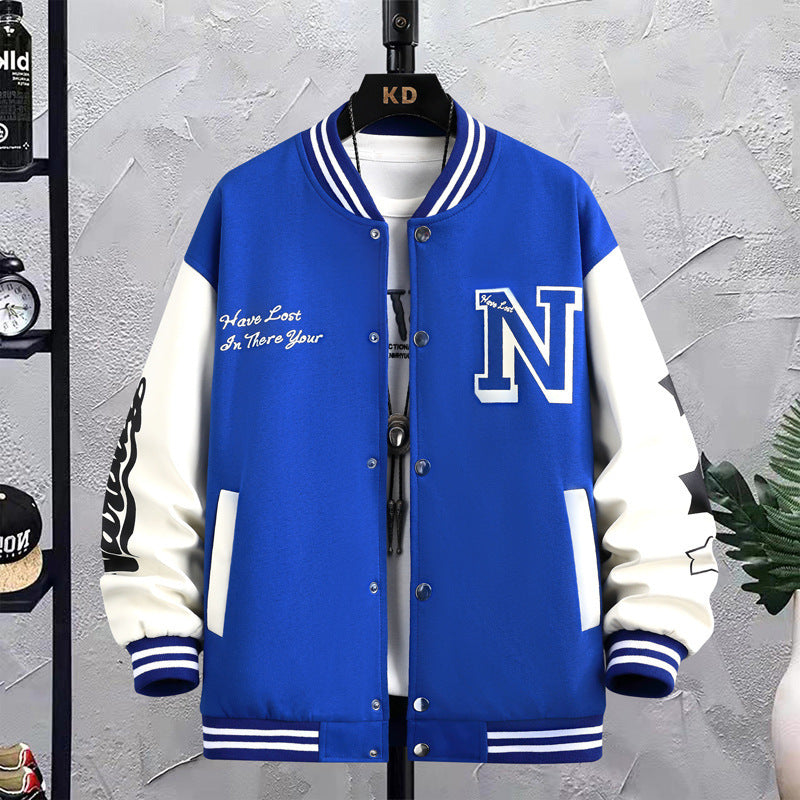 Men’s Printed Casual Top – Loose Fit Jacket for Winter - Daily Goods