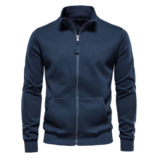 Men’s Cotton Cardigan – Loose Fit Casual Long Sleeve Knit Jacket with Straight Sleeves - Daily Goods