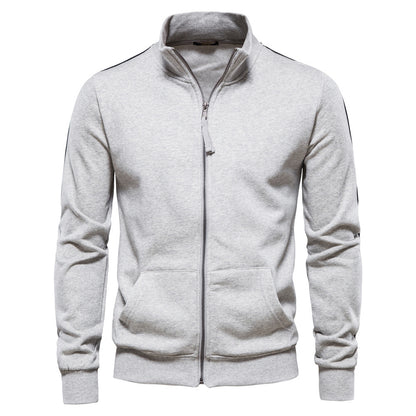 Men’s Cotton Cardigan – Loose Fit Casual Long Sleeve Knit Jacket with Straight Sleeves - Daily Goods