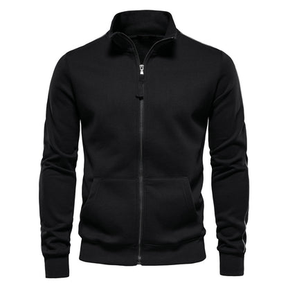 Men’s Cotton Cardigan – Loose Fit Casual Long Sleeve Knit Jacket with Straight Sleeves - Daily Goods